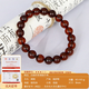 Famous family blood amber bracelet for women and men natural amber single circle bead bracelet maroon bracelet birthday gift 9mm