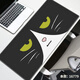 Ruqinlian einfach und niedlich Katzenmaus-Pad Super großer personalisierter schmutziger Arbeiter E-Sports Computer Schreibtischkissen Gummi-Keyboard-Pad glatt verdickte Schlosskanten Handgelenks-Pad kann 16782 angepasst werden [köstliche und glatte, verdickte Schließkante] Länge 800 mmx Breite 300 mmx Dicke 4mm 4mm