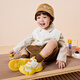 B.Duck Little Yellow Duck Children's Shoes Children's Toddler Shoes Boys and Girls Soft Sole Sports Shoes Baby Lightweight Running Shoes 6862 Huangmi 27
