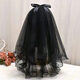 Black veil multi-layered fluffy veil for bride to receive wedding certificate for Halloween photo shoot small veil simple forest style studio head black large lace 60cm-80cm
