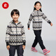 Reima Finland reima2025 new autumn and winter new products for boys and girls, warm and comfortable sports fleece cardigan sweatshirt black-9995 140 cm