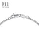 Chow Sang Sang Pt950 platinum flower bracelet platinum bracelet for women 49733B pricing 17 cm