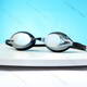 Speedo swimming goggles Speedo small frame swimming goggles HD anti-fog training adult swimming goggles racing swimming lake blue silver plated flat light