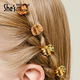 She s Qianzi imitation crystal simple small hair clip fashion bangs hair clip birthday gift for girlfriend CC color
