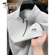 Woodpecker half-zip sweatshirt men's stand-up collar jacket solid color 2025 new spring and autumn top sports outdoor cycling clothing dark gray XL