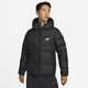 Nike Men's Windproof Hooded Down Jacket Winter Lightweight Jacket NIKE STORM-FIT DV1132 010 Black/Black/Sail White L