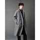 GXG Men's Classic H-shaped alpaca mulberry silk mid-length coat jacket 25 years new winter gray L (size is too large)