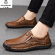 Mille papier grue luxe 2025 Nouveau couture à la main de grande taille chaussures décontractées chaussures de place pour hommes chaussures simples chaussures en cuir masculin 9918 noir 38