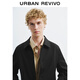 UR2025 new autumn men's simple casual commuter style button jacket UMB150003 black XL