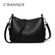 
Qianbaidu CBANNER top layer cowhide bag women's bag crossbody bag large capacity one shoulder light luxury birthday gift high-end feeling for girlfriend and wife