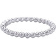 China Gold (CHINA GOLD) platinum solid light bead ring rolling ball ring ring is more fashionable when stacked (face width is about 1.7-2.1mm) platinum solid light bead ring (about 3.12g)