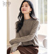 Chushen autumn and winter 100% pure wool sweater women's half turtleneck classic versatile sweater bottoming shirt S54Y051