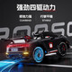 2025 new children's electric car four-wheel drive can sit on a person's car with remote control car for boys and girls, toy car, baby stroller, painted silver dual-wheel drive + leather seat + 12V7 battery + remote control