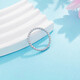 China Gold (CHINA GOLD) platinum solid light bead ring rolling ball ring ring is more fashionable when stacked (face width is about 1.7-2.1mm) platinum solid light bead ring (about 3.12g)