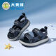 Bumblebee children's shoes, elementary school children's beach shoes, summer open-toe non-slip boys' 2025 new boy sandals, gray sky blue 26_inner length 18_suitable for foot length 17