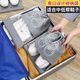 Jingdong Special Offer for Newcomers Storage Bag Travel Business Supplies Travel Shoe Bag Dustproof Transparent Cover Rack Shoe Storage Bag - Gray Large Printed Style 5 pcs