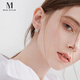 Mck Autumn and Winter Snowflake Earrings for Women 2025 New Light Luxurious Temperament Earrings Earrings for Girlfriend Chinese Valentine's Day Gift Snowflake Earrings