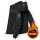 YOOOURTHING Spring and Autumn New Slim Jacket Men's Trendy Brand Versatile Urban Light Outdoor Jacket Men's Hooded Winter Velvet Jacket 2299--Black XL Recommended 120-140Jin Jin equals 0.5 kg
