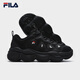 FILA official women's shoes pea plus velvet shoes dad shoes 2025 winter casual thick-soled sports shoes