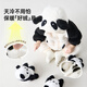 Papa baby winter style cuddly velvet romper baby panda (white) 80cm