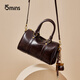 15MINS2025 new bag women's simple light luxury shoulder crossbody bag Boston bag high-end brand handheld women's bag