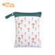 Alice Nordic Print Storage Hanging Bag Baby Diaper Bag Wetbag Dry and Wet Separation Double Layer Waterproof Bag GF22 30*40CM