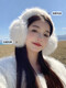 
TUTORGOOSE earmuffs for women winter 2025 new white plush warm windproof earbags to prevent cold plus velvet ear covers antifreeze earmuffs [official authentic] white