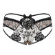 Sexy underwear extremely transparent ice silk bed sexy passion lace thong leopard print L95-120Jin Jin equals 0.5 kg