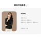Qian Bai Nian Elegant Fungus Collar Exquisite Lace Long Sleeve Shirt Women's Spring and Autumn New Design Age-Reducing Top Classic Black XXL