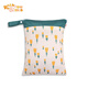 Alice Nordic Print Storage Hanging Bag Baby Diaper Bag Wetbag Dry and Wet Separation Double Layer Waterproof Bag GF22 30*40CM