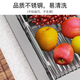 Yusenyi sink sink drain rack washbasin storage rack drain basket storage rack filter retractable kitchen use (bold and thickened version 2 pieces) 304 drain basket small size