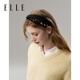 ELLE French retro printed headband women's wide-brimmed high-ceiling hairpin headwear high-end outer wear face wash