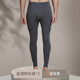 Ultra-thin men's long johns, thin inner wear, slim fit, tight-fitting elastic men's spring and autumn high-waisted bottoming pants, dark gray 3XL (150-170Jin Jin equals 0.5kg)
