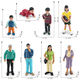 Autre poupée Modèle de personnage simulation Grands-parents et grands-parents garçons et filles ornements bébé enfants toys amérindiennes t15843 enfants et garçons 26g