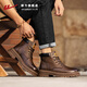 Huili Martin Boots Herrenschuhe 2025 Herbst und Winter Neue britische High-Top-Arbeitsstiefel Männer 2022 Brown 42