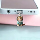 Fun Tools 2025 New Cat Mobile Phone Dustproof Plug Type-C Apple Android Huawei Universal Cartoon Cute Pendant Pendant Pink Cat + Green Cat Type-C Port