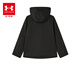 Under Armor Children's Clothing Children's Jackets Men's and Women's Jackets Winter Velvet Warm Hooded Sports Jacket 254324103 Black 170
