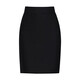 Quan Biyan professional skirt women's hip-covering A-line slit suit skirt formal commuting work clothes flight attendant skirt slim one-step skirt black L (recommended 105-120 Jin Jin equals 0.5 kg)
