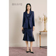 OBBLIGATO Origato spring midnight blue matte lapel collar one-button blazer midnight blue jacket S