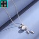 Gongzhan platinum money bag pendant tassel style pt950 platinum lucky bag necklace women's lucky birthday gift for wife pt950 platinum lucky bag pendant tassel money bag necklace about 10.6 grams