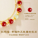 Central Chuang Fashion Chinese Gold Koi Bracelet Women's Hetian Jade Safety Buckle Transfer Birthday Gift for Girlfriend and Wife S925