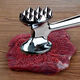 Vinoa Kitchen Meat Hammer Stainless Steel Steak Steak Meat Hammer Household Pork Chop Hammer Loose Meat Tender Meat Hammer Breaking Ribs Solid Double-Sided + Anti-Slip Handle Meat Hammer AA