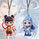 Новый Ao Bing Nezha Mobile Phone Lanyard Cartoon Cartoon Cartoon High-Value Mobile Phone Chain Nezha Ao Bing Schoolbag Flat Small Ornament Симпатичный ученик подвеска для бревна творческий маленький подарок с тремя частями