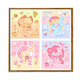 
Yonghuan cute pony pony anthropomorphic card digital oil painting children's hand-painted fill coloring animation oil painting LL13657 20x20cm thick solid wood inner frame Acrylic paint + professional painting Canvas + multiple professional paintings Paint brush + wall hanging tools