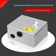 Stainless steel outdoor electric vehicle charging box waterproof household Wuling Euler new energy vehicle socket distribution box small (empty body)