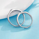 Lao Fengxiang platinum ring pt950 love at first sight couple ring proposal ring birthday gift to boyfriend and girlfriend platinum jewelry platinum about 8.35g a pair