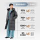 Jing Tokyo Made Down Jacket Men's 25 Autumn and Winter New 90 Duck Down Clothes Long Loose Hooded Warm Jacket Black L