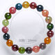 Shimei Natural Tourmaline Bracelet Colorful Tourmaline Bracelet New Watermelon Tourmaline Candy Love Gift with Certificate 6mm Rainbow Tourmaline (Young Model)
