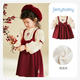 JELLYBABY velvet princess dress, fashionable skirt, 25 late autumn new long-sleeved sweet bow fashion dress