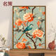 Yusenyi Flowers and Magpie New Chinese Diy Digital Oil Painting Living Room Restaurant Decorative Hanging Painting Coloring Pure Hand SJ13975 60*80cm Tightened Thickened Solid Wood Inner Frame + Outer Frame Default Wood Color Highlighted Pigment + Professional Oil Canvas + Paint Brush + Accessories